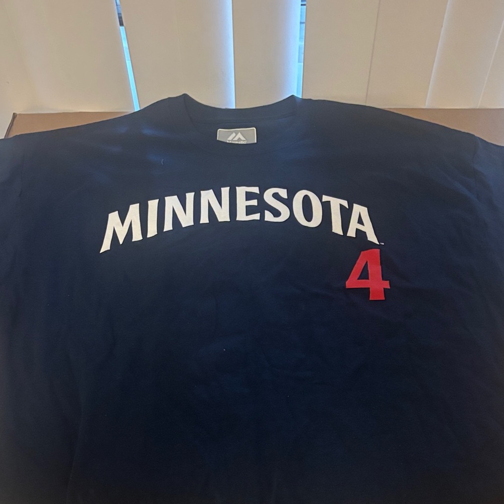 Minnesota twins Carlos Correa blue Tshirt side